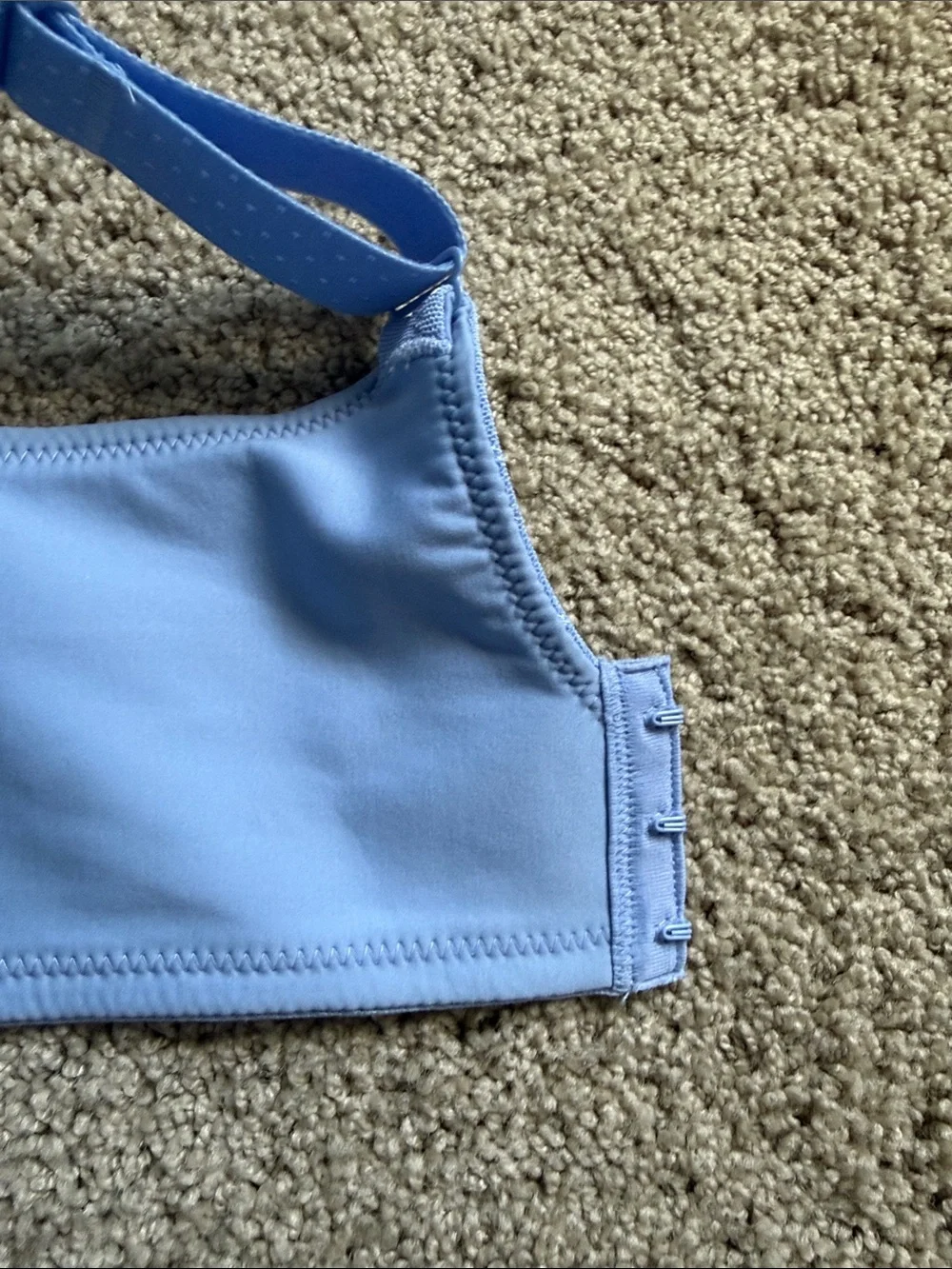 Wacoal Light Periwinkle Blue Seamless Comfort Back Appeal Wire Free Bra 38DDD